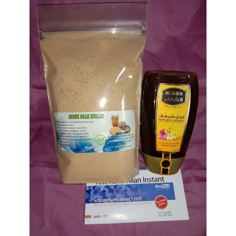 

Promil serbuk zuriat 250gr dan madu arab alshifa free testpeck