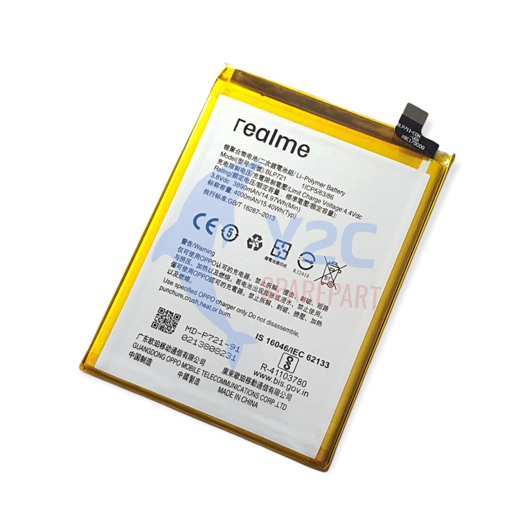 BATERAI REALME C2 / BLP721 ORIGINAL OEM / BATRE BATERE BATRAI BATREI