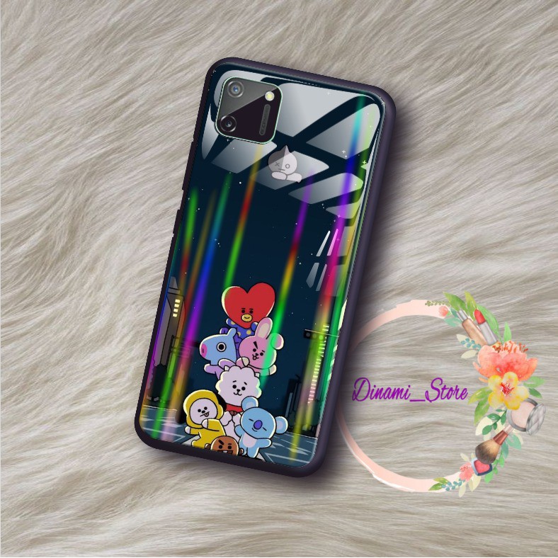 back case glass aurora KARTUN Vivo Y91 Y17 Y12 Y15 Y93 Y95 Y81 Y83 Y71 Y53 y20 Y30 Y50 V17 DST387