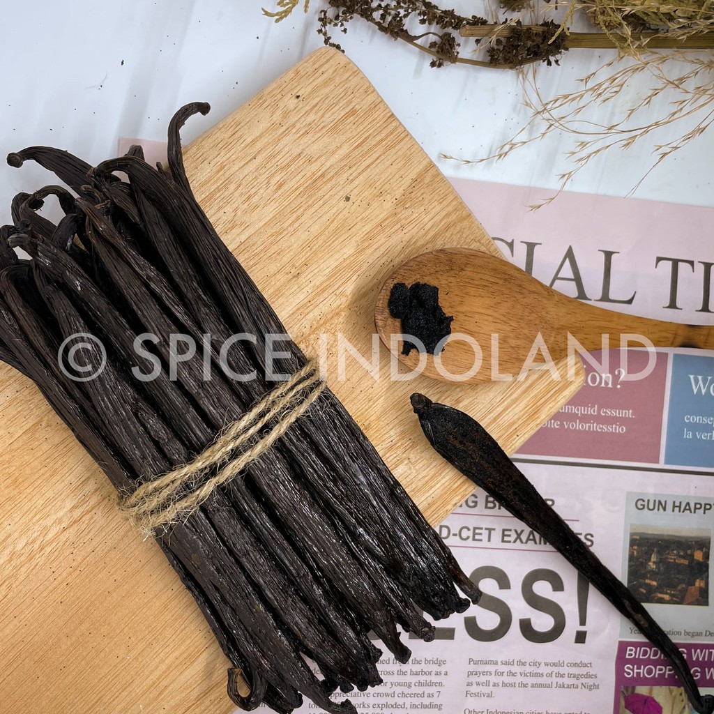 

[TERMURAH] 10gram/1 batang Vanilla Bean Pod (Biji Vanili Kering) Premium Papua Tahiti