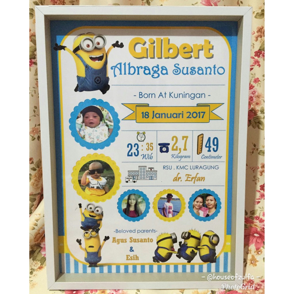 

Biodata Baby uk.30x40cm (A3)