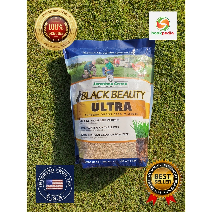 Benih Rumput Premium Black Beauty Ultra Grass Seed by Jonathan Green USA - Supreme Grass Seed Blend