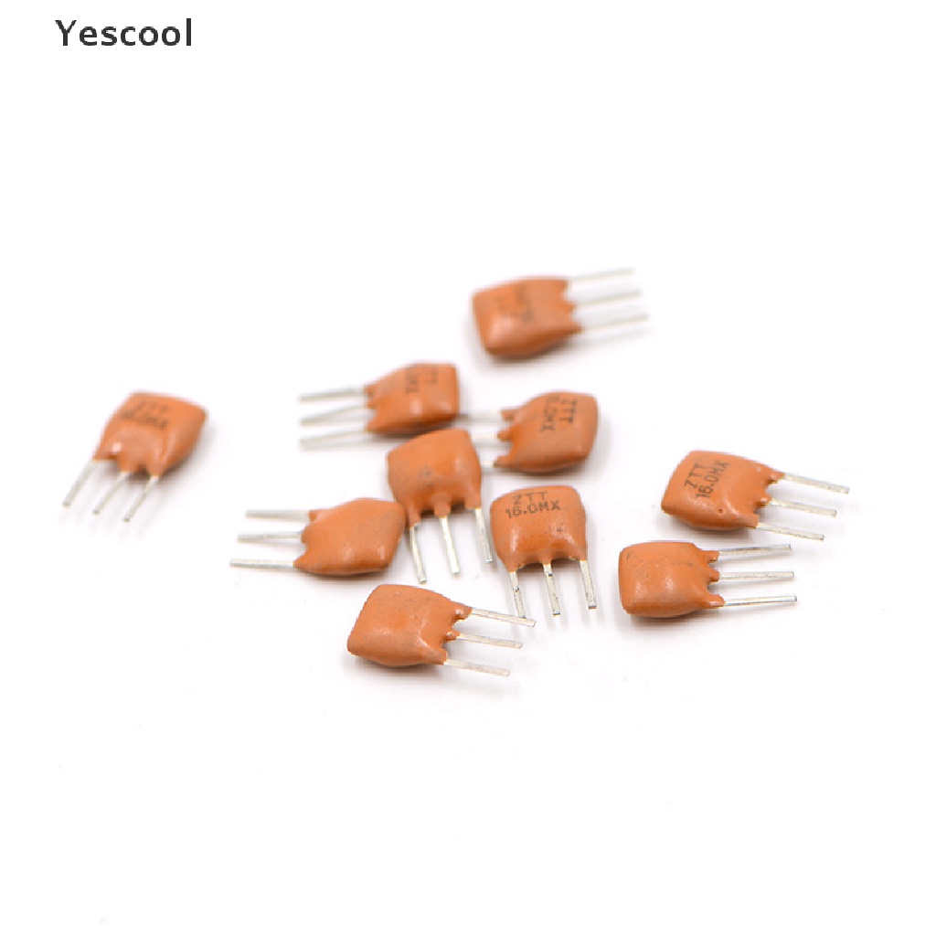 10pcs Resonator Keramik 3 Pin 16.0MHz