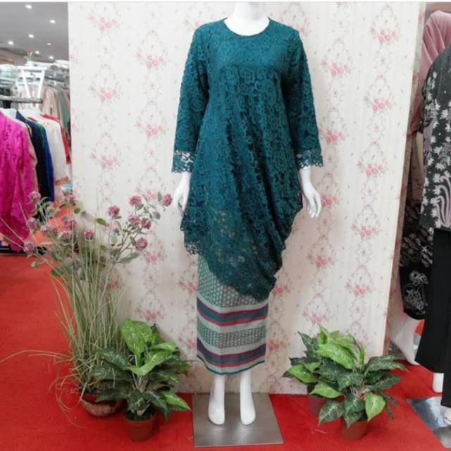 Atasan kebaya terbaru ijo botol