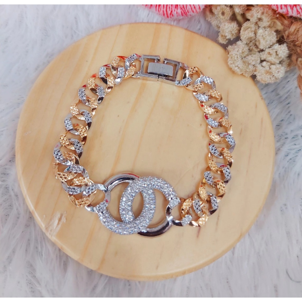 Gelang Xuping Permata Lapis Emas 18K Perhiasan Fashion