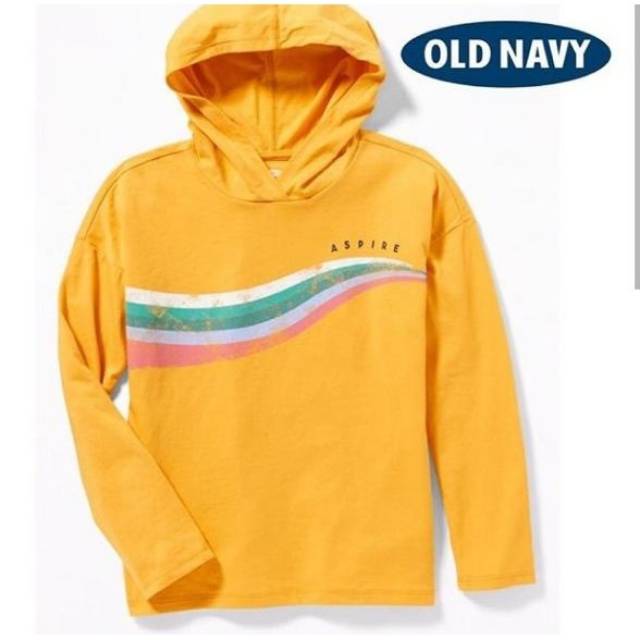 old navy yellow hoodie