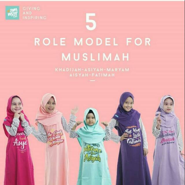 GAMIS ANAK AMMAR KIDS 5 ROLE MODEL FOR MUSLIMAH