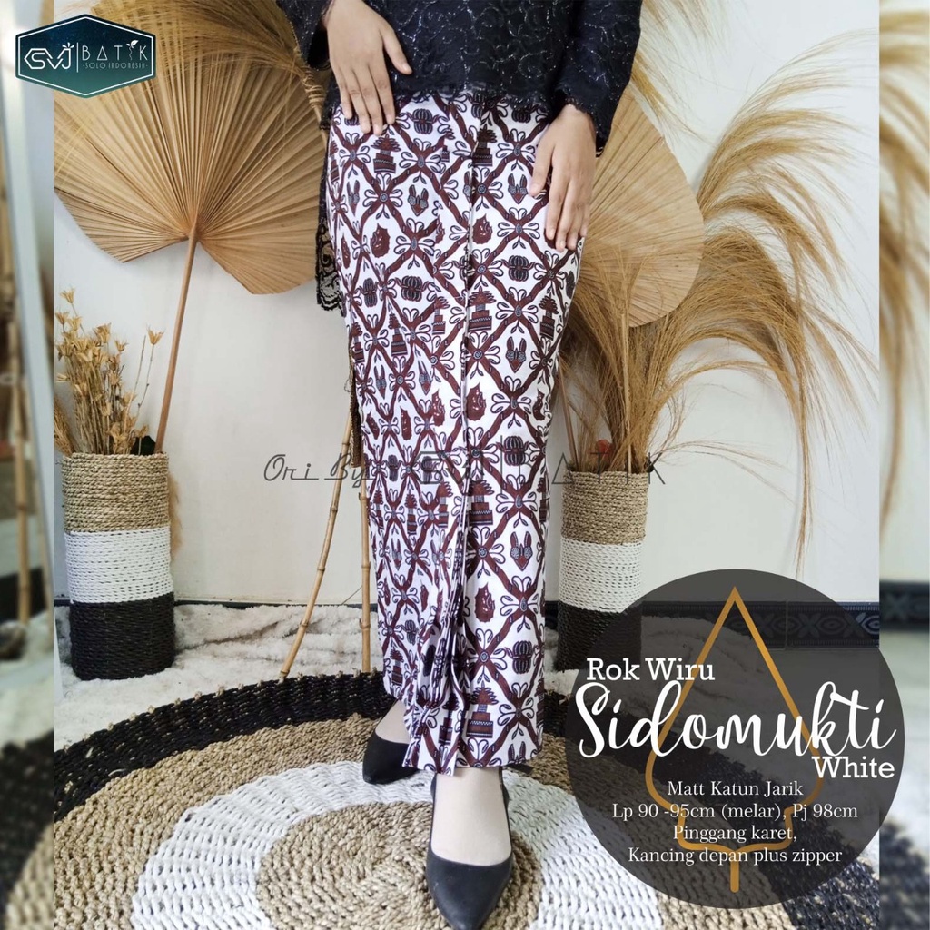 ROK WIRU SPAN JARIK MOTIF BATIK SOLO SIDOMUKTI CHAKRAPANI, TRUNTUM PARANGHQ ORI BRAND SVJ BATIK SOLO-2