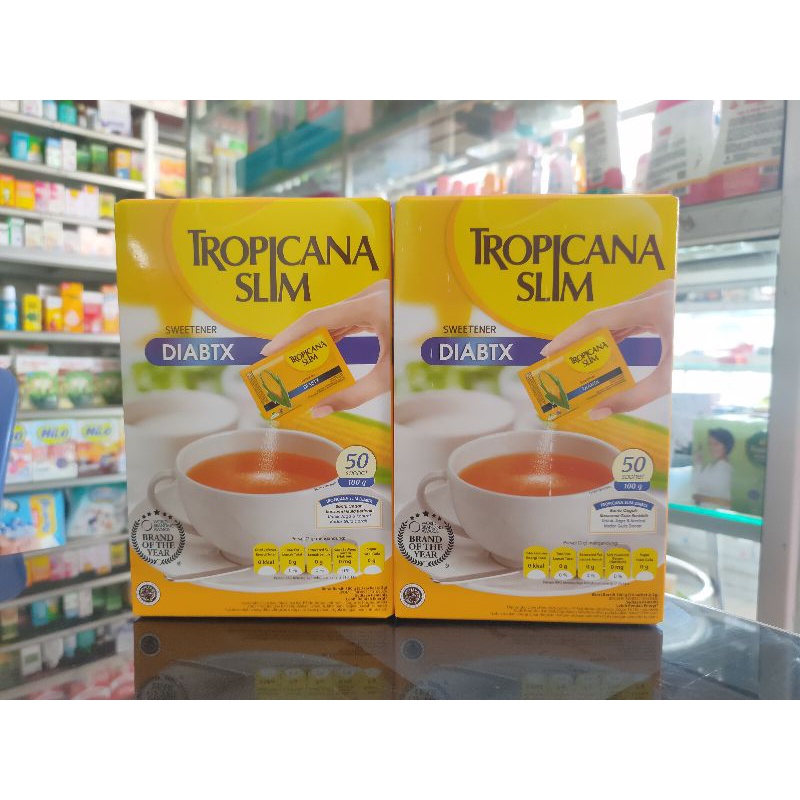 TROPICANA SLIM SWEETENER DIABTX 1 BOX ISI 50 SACHET