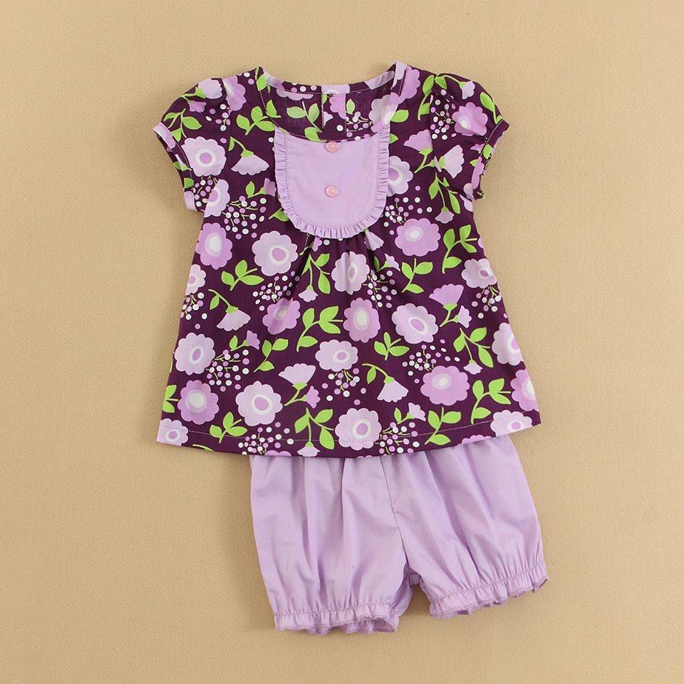 BABY GIRL SUIT WOVEN PURPLE FLOW