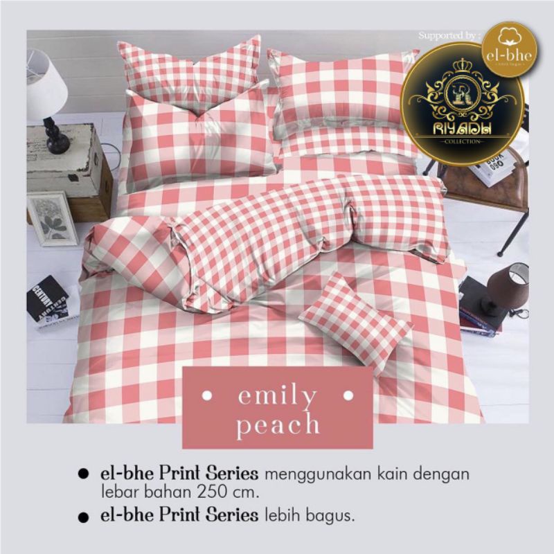 [PROMO COD SEPRAI] SPREI EMELY KOTAK-KOTAK PINK NO1 UKURAN 180x200/ sprei PREMIUM/ SPREI BEDCOVER/ S