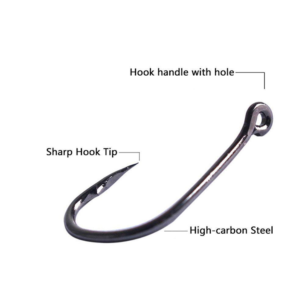 Kait Pancing Agustina Tahan Lama Ukuran 3-12 Alat Pancing Fishing Tackle Fishing Bait High-carbon Steel Barbed Fishhooks