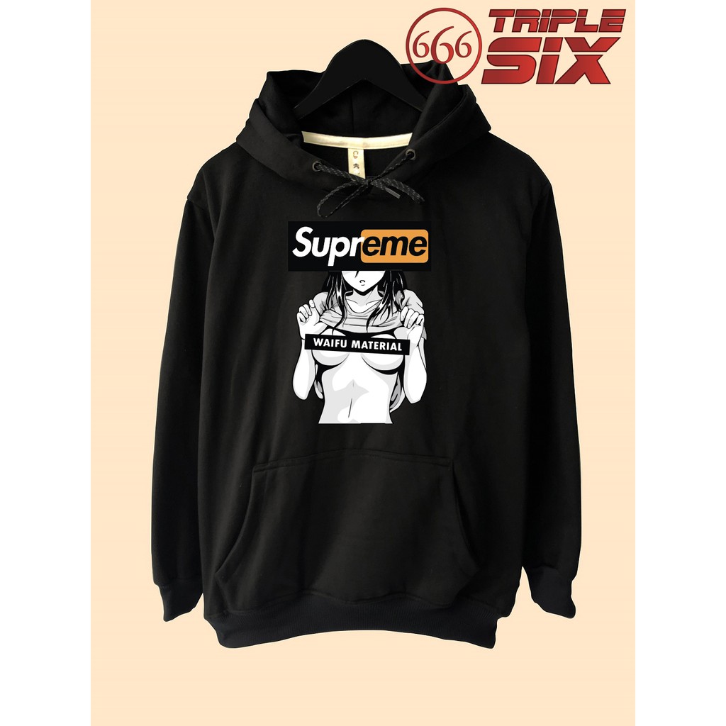 supreme waifu material hoodie