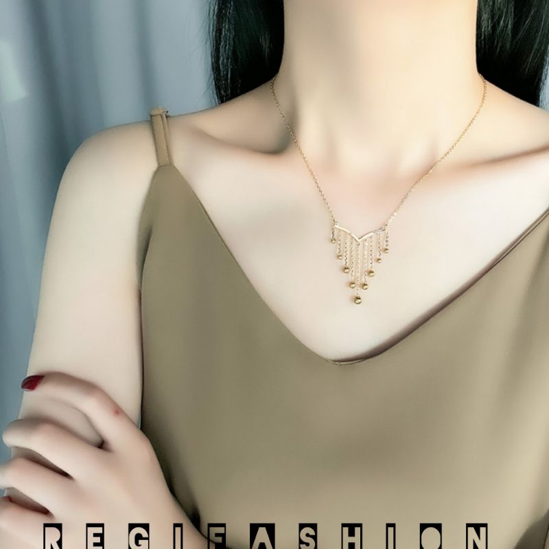 Kalung Wanita Titanium Gold Kalung Wanita Korea Terbaru