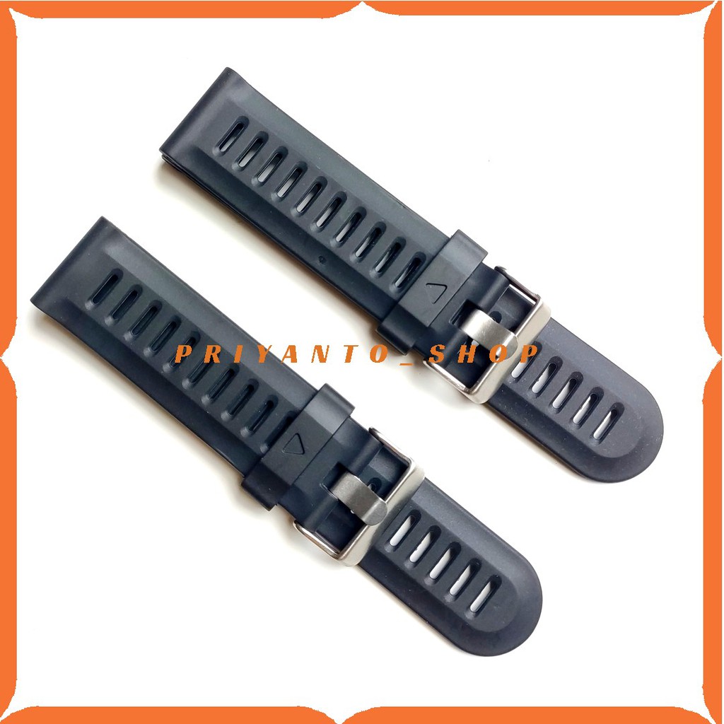 STRAP TALI JAM TANGAN SUUNTO FENIX JAM SPORT 24MM HITAM