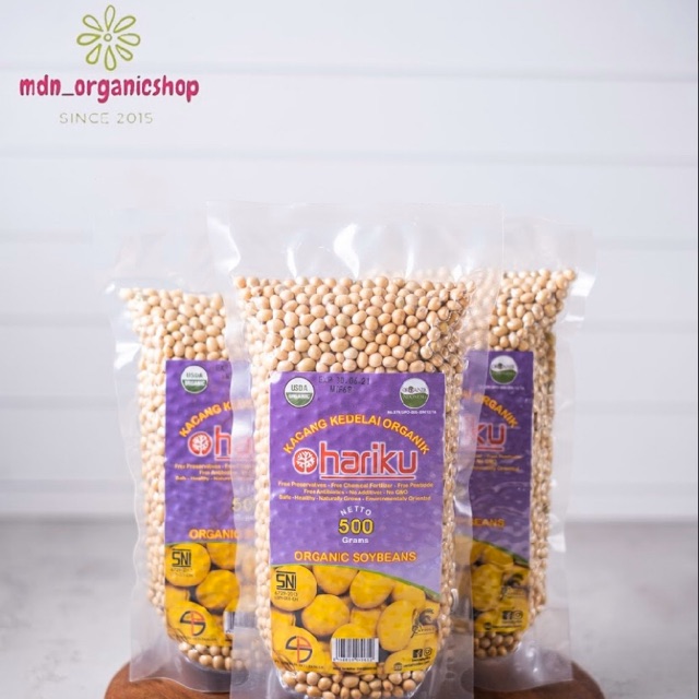 

Kacang Kedelai Organik Hariku 500g