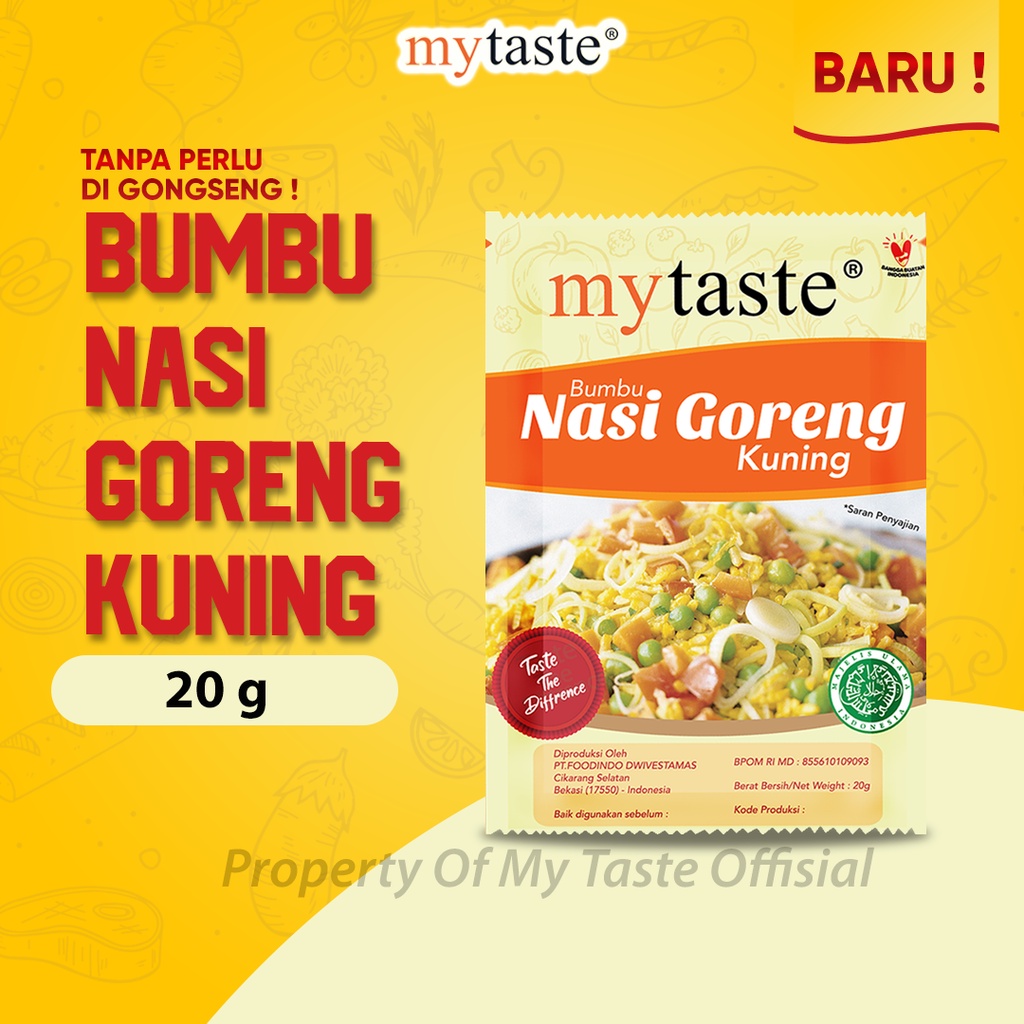 

My Taste Bumbu Nasi Goreng Kuning 20gr Nasi Goreng Kuning Bumbu Nasi Goreng Jawa Bumbu Basah Nasi Goreng