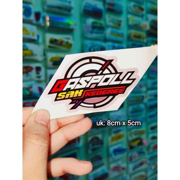 sticker printing GASPOLL SAK KEDEREE