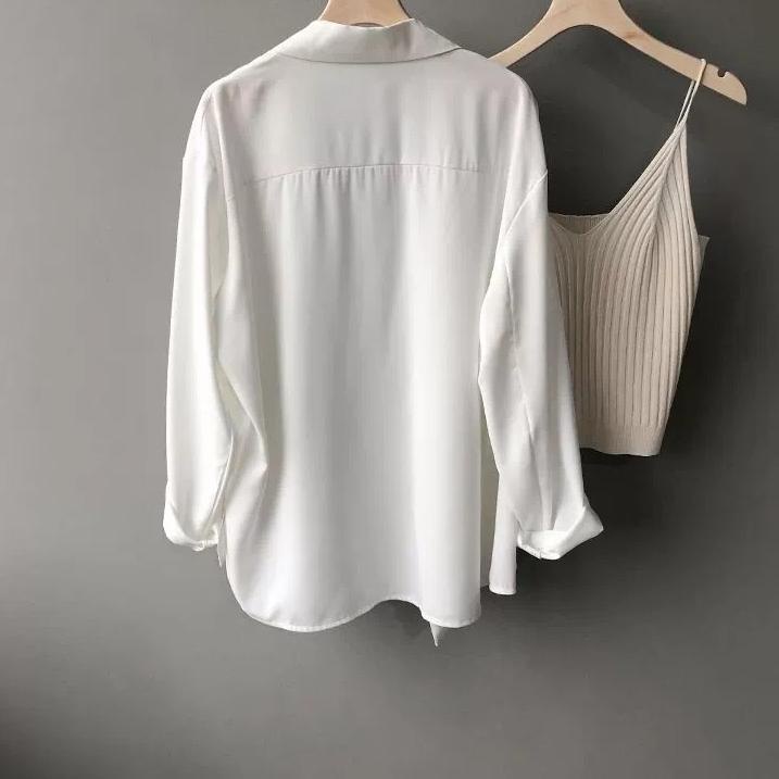 [KODE PRODUK S6ZNM4642] Putih Hijau Hitam Biru Korea Blazer Wanita Lengan Panjang Setelan Jas Blazer