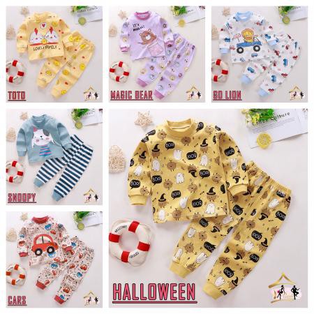 Setelan Baju Tidur Anak Usia 4 Tahun (size L) - Sweater / Setelan Lengan Panjang Bahan Import