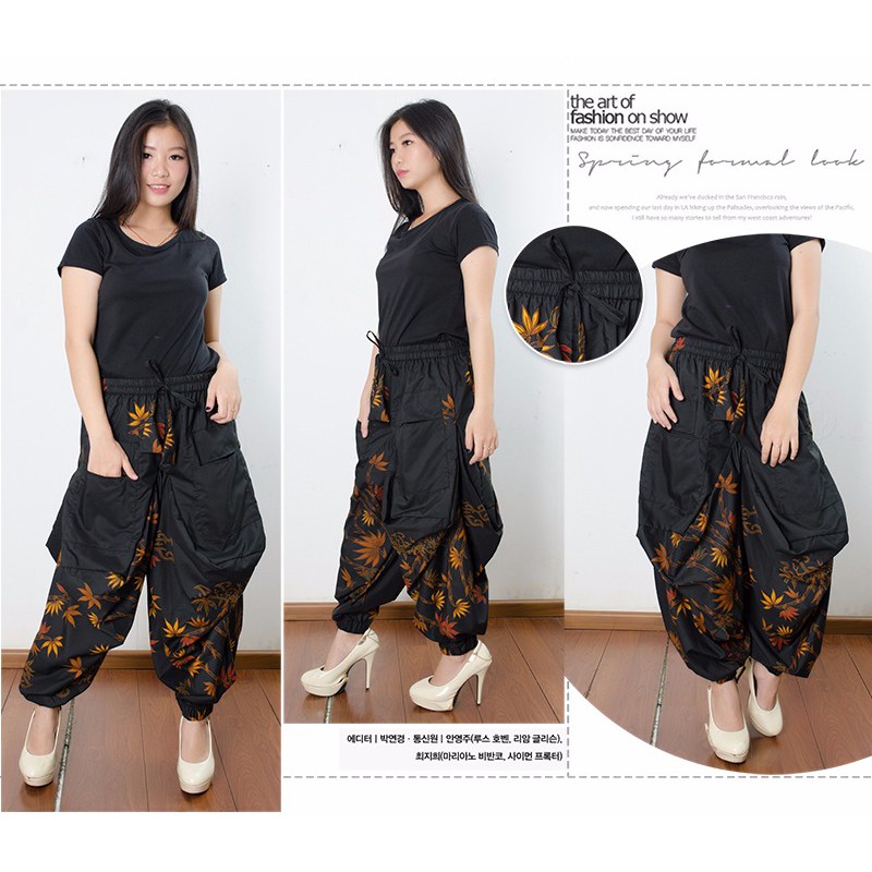 SB Collection Celana Panjang Virya Longpants Aladin Joger Batik Wanita