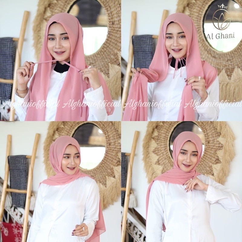 ALGHANI - PASHMINA CERUTY BABYDOLL BASIC TALI CERUTY INSTAN