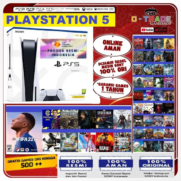 [Game/Console] Playstation 5 Ps5 Disc / Digital Version Reg Usa / Jp / Indo Full Game