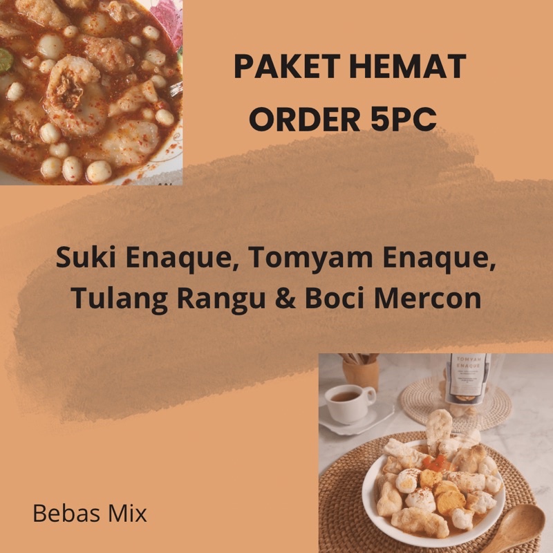 

Paket Hemat jual Lagi Suki Tulang Rangu & Boci Mercon Paket usaha murah