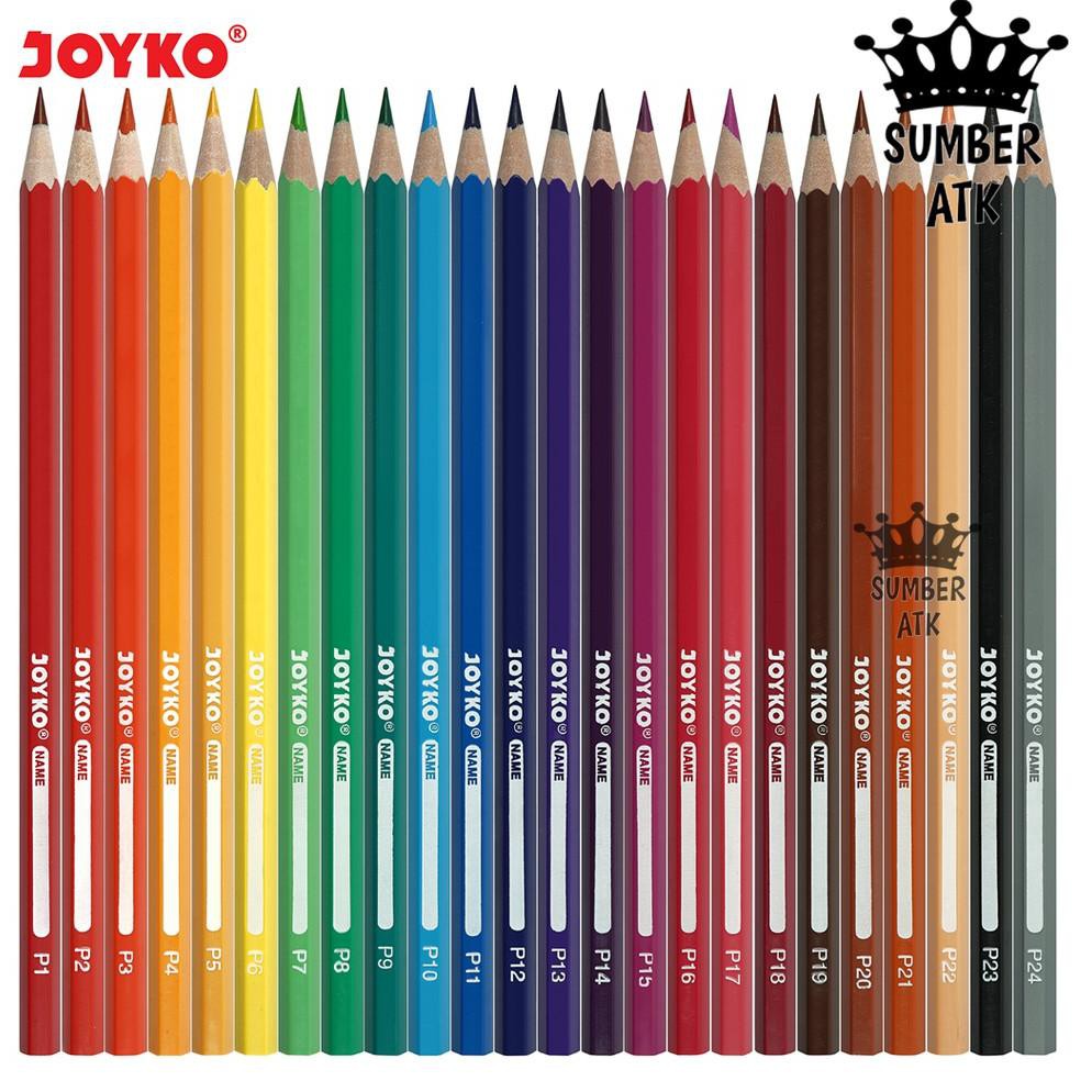 

gF2Code Color Pencil / Pensil Warna Joyko CP-104 / 24 Warna(U1Q8) (promo)