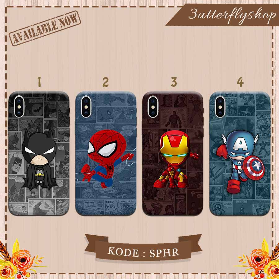 Superhero marvel mini case Oppo Vivo Realme Redmi Xiaomi Samsung Iphon