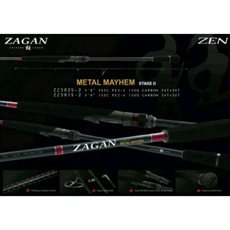 JORAN SPINNING ZEN ZAGAN METAL MAYHEM ZZ582-S PE 4 - BERKUALITAS