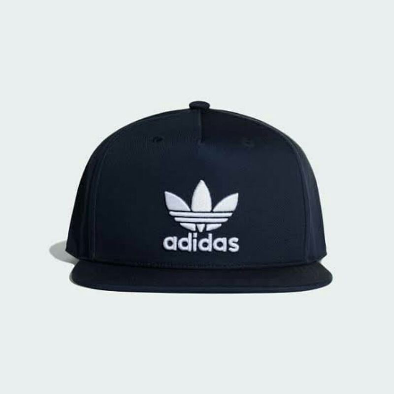 adidas original snapback navy white logo trefoil bnwt