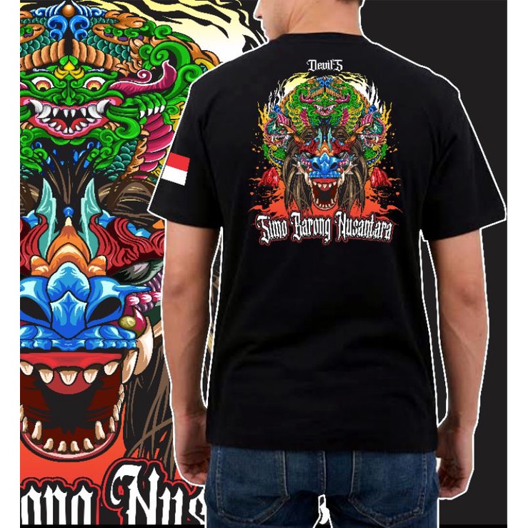 T-shirt baju kaos barong devil Nusantara