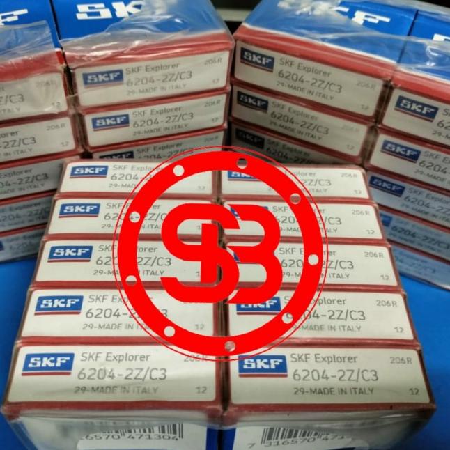 ♟ Bearing / Laker / Laher 6204 ZZ / 6204 ZZ C3 SKF ORIGINAL ◙