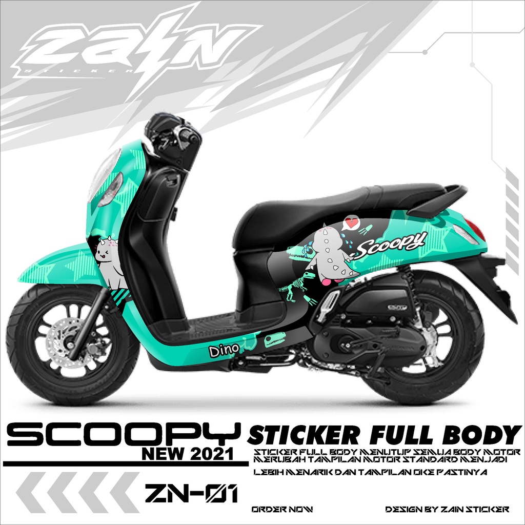 Sticker Decal Full Body Motor ScOopy New Fi 2020-2021 Dekal Setiker Striping Scoopy Fi new Variasi M