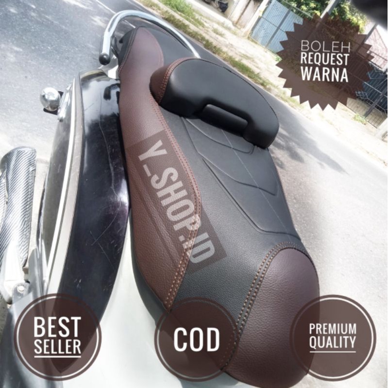 Cover Kulit Sarung Jok Custom Model Eropa Scoopy Old Scoopy 2021 Terbaru