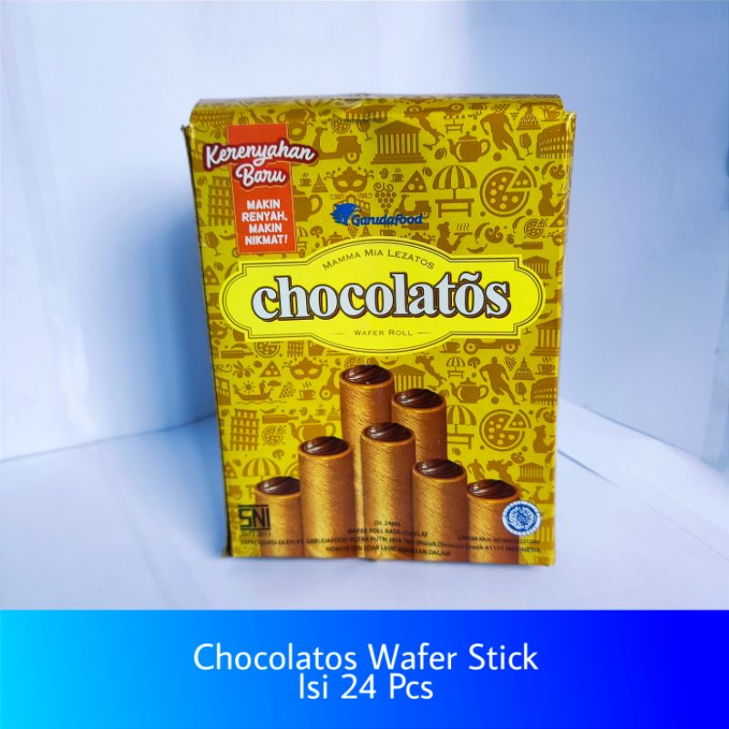 

Chocolatos Wafer Stick 1 Box Isi 24 Pcs