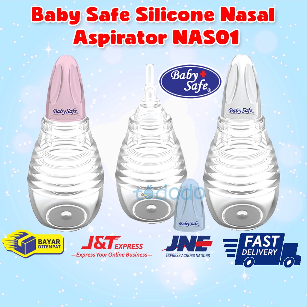 Baby Safe Silicone Nasal Aspirator NAS01 - Sedotan Ingus / Pembersih Hidung Bayi NAS01