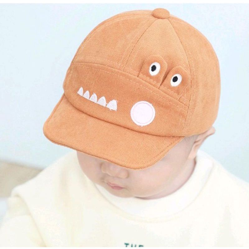 topi bayi model aligator lucu motif crocodile  topi anak motif crocodile usia 6 bulan sampai 1tahun