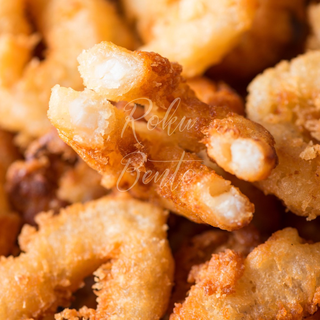 Calamari Roku Bento 1/4KG Cumi Ring Crispy 250Gr Frozen Homemade Nugget