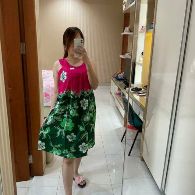  Daster batik anggrek  premium quality 112 daster  anggrek  