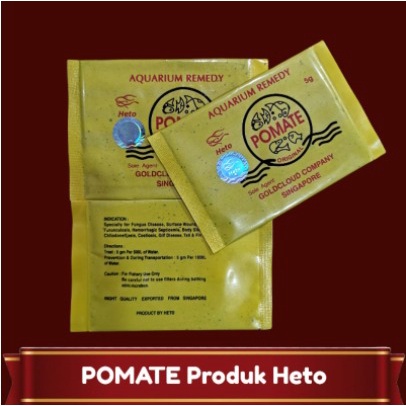 JUAL OBAT IKAN POMATE SINGAPORE PRODUCT HETO 5 GR IKAN