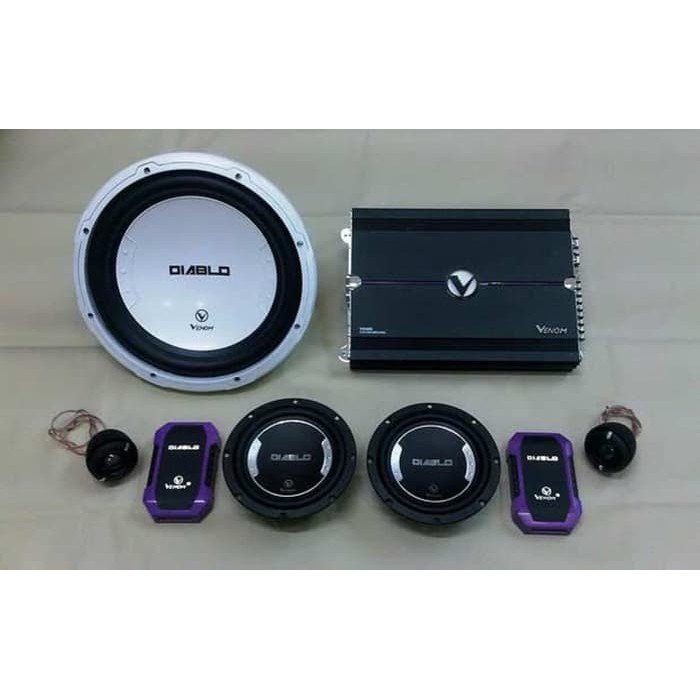 PAKET AUDIO VENOM U SEMUA MOBIL SOUND QUALITY LEVEL FREE SPEAKERR
