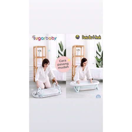 Sugar baby foldable baby bathtub