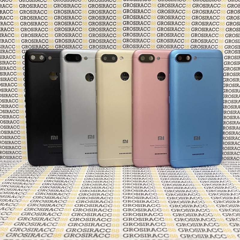 BACKDOOR BACKCOVER CASING TUTUP BELAKANG XIAOMI REDMI 6 SINGEL / DUAL SIM ORIGINAL