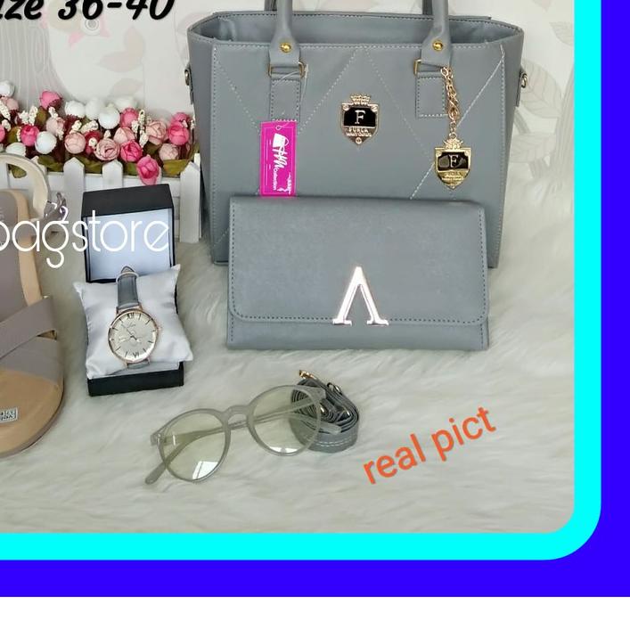 ➨ Tas Paket Wanita 5in1 4in1 3in1 2in1 Untuk Kerja Seserahan Pernikahan dan Lamaran Set wajik Wedges