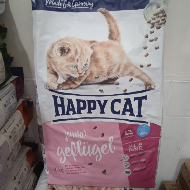 Grab/Gojek Happy Cat Junior Gelligel 10kg~Makanan kucing Junior Happy Cat