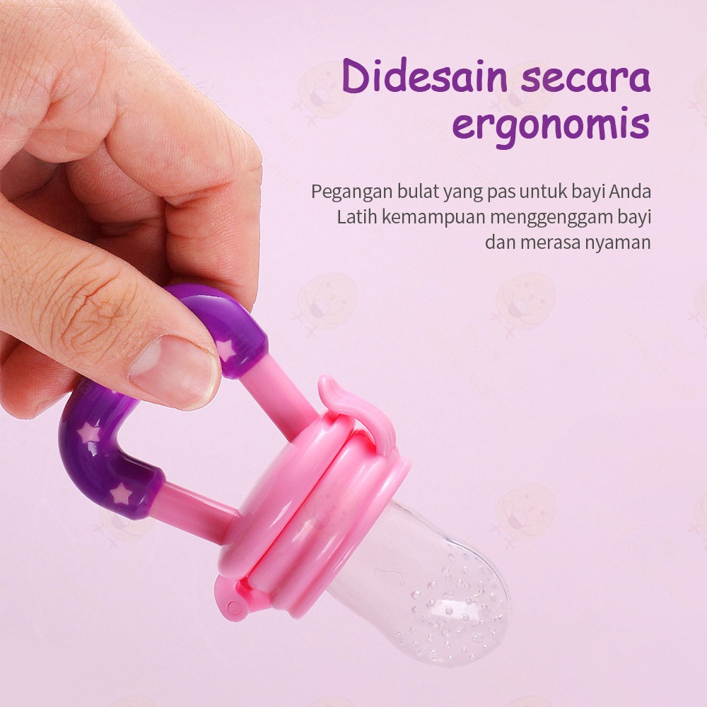 Lacoo Dot empeng Buah Bayi Silikon Fruit Feeder Pacifier BPA free Baby Fruit Food Feeder