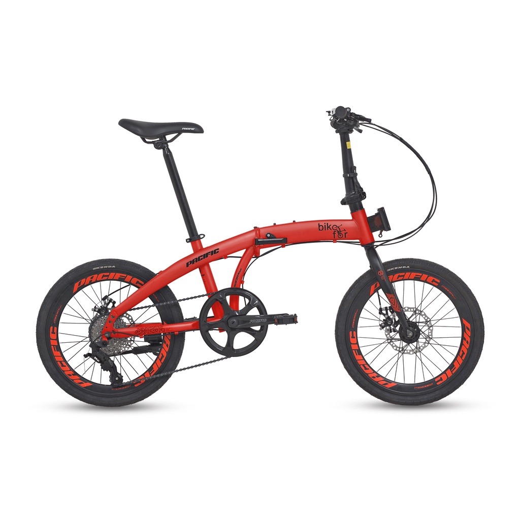 SEPEDA LIPAT PACIFIC 2980 RX 6.8 20” 8 SPEED FRAME STEEL MECHANICAL DISC BRAKE BICYCLE FOLDING BIKE