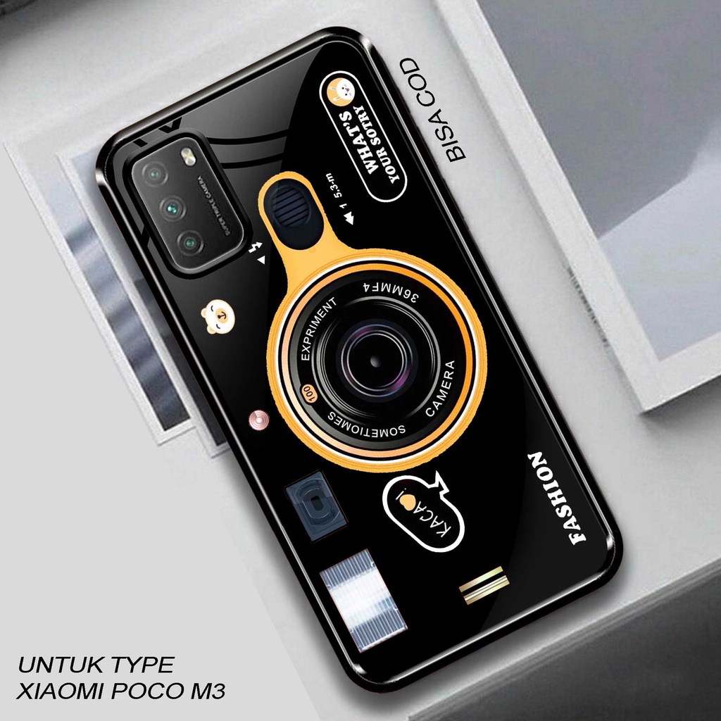 Case Poco M3 - Hardcase Glossy Poco M3 - Silikon Poco M3 - Casing Motif ( Camera ) - Fashion Case Po